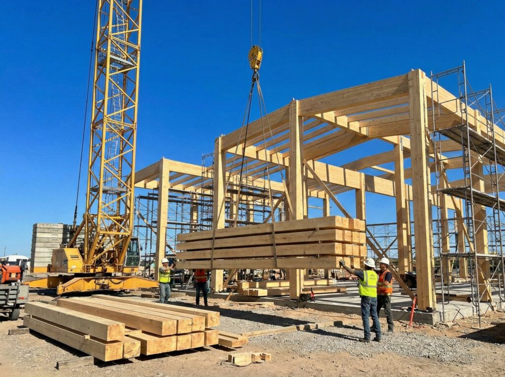 Vigas macizas de gran escuadría