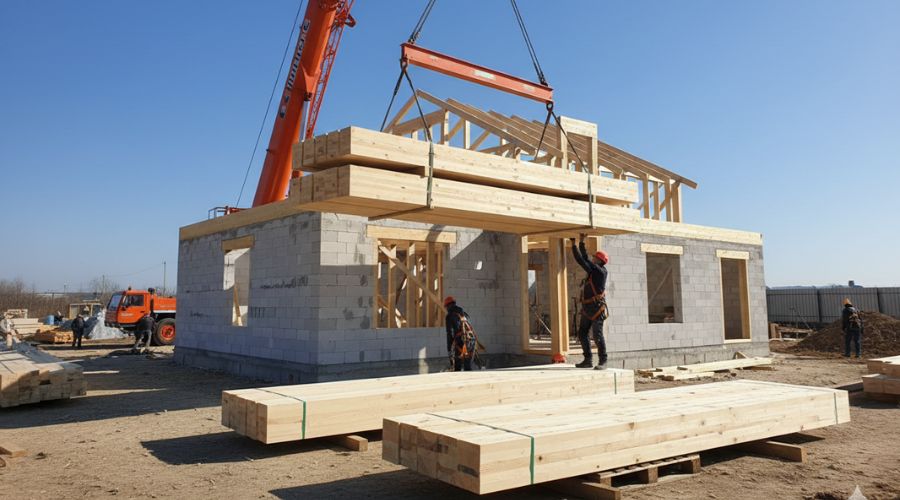 vigas laminadas de pino silvestre